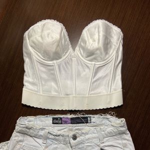 Vintage bustier corset top